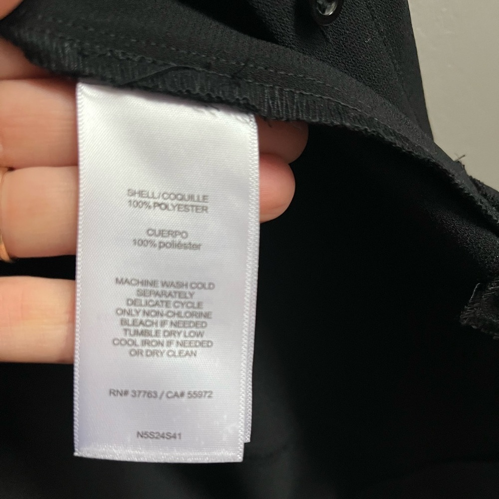 Laundry by Shelli Segal Black Sleeveless Button-Up Dress Womens 4 - Picture 6 of 9